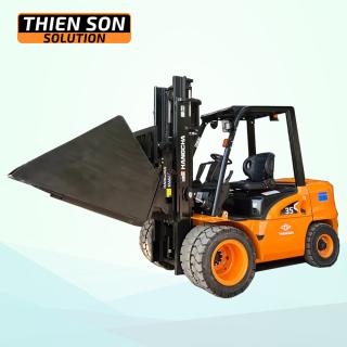 Xe nâng gầu xúc lật