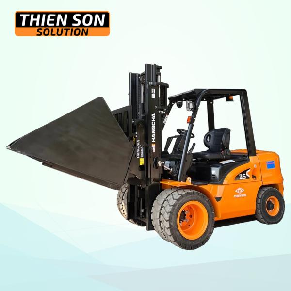 Xe nâng gầu xúc lật