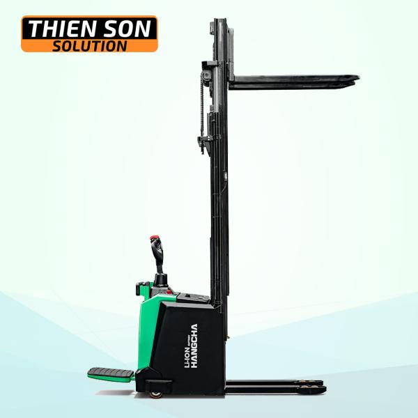 Xe nâng tay điện cao 1 tấn Lithium